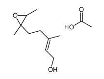 acetic acid,5-(2,3-dimethyloxiran-2-yl)-3-methylpent-2-en-1-ol结构式