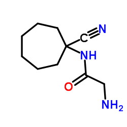 N-(1-Cyanocycloheptyl)glycinamide Structure