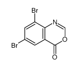 6,8-dibromo-3,1-benzoxazin-4-one结构式