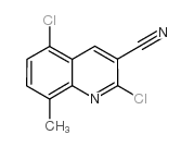 2,5-Dichloro-8-methylquinoline-3-carbonitrile结构式