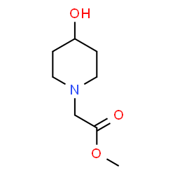 methyl2-(4-hydroxypiperidin-1-yl)acetate Structure