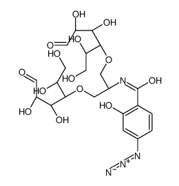 N-(4-azidosalicylamide)-1,2-bis(mannos-4'-yloxy)propyl-2-amine structure