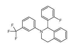 1-(2-fluorophenyl)-2-[3-(trifluoromethyl)phenyl]-3,4-dihydro-1H-isoquinoline结构式