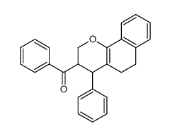 7,8-benzo-3-benzoyl-4-phenyl-3,4,5,6-tetrahydro-2H-chromene结构式