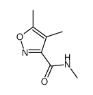 N,4,5-Trimethyl-1,2-oxazole-3-carboxamide结构式