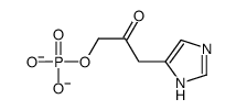 [3-(1H-imidazol-5-yl)-2-oxopropyl] phosphate Structure