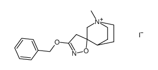 (+/-)-3-benzyloxy-1-oxa-2,7-diaza-7,10-ethanospiro[4.5]dec-2-ene-7-methyl iodide Structure