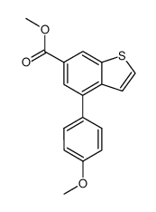 methyl 4-(4-methoxyphenyl)benzothiophene-6-carboxylate结构式