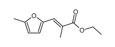 2-PROPENOIC ACID, 2-METHYL-3-(5-METHYL-2-FURANYL)-, ETHYL ESTER, (2E)-结构式