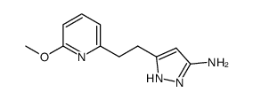 5-[2-(6-methoxypyridin-2-yl)ethyl]-1H-pyrazol-3-amine Structure