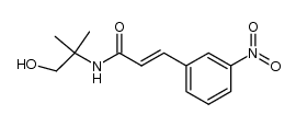 (E)-N-(2-hydroxy-1,1-dimethyl-ethyl)-3-(3-nitrophenyl)acrylamide结构式