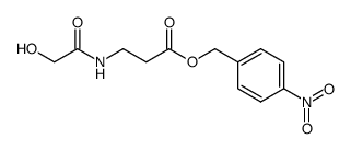 N-glycoloyl-β-alanine-(4-nitro-benzyl ester)结构式