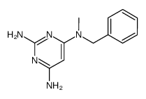 N4-benzyl-N4-methyl-pyrimidine-2,4,6-triyltriamine结构式
