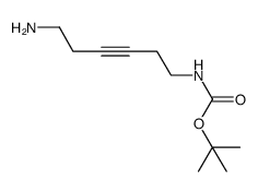 (6-amino-hex-3-ynyl)-carbamic acid tert-butyl ester Structure