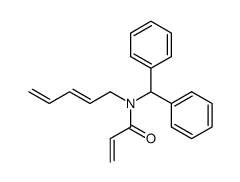 N-Benzhydryl-N-((E)-penta-2,4-dienyl)-acrylamide Structure