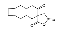 3-methylene-2-oxaspiro[4.11]hexadecane-1,6-dione Structure