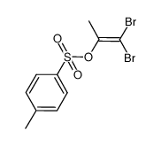 1,1-dibromo-2-tosyloxypropene结构式