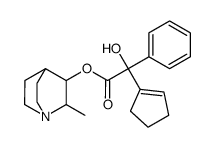 (2-methyl-1-azabicyclo[2.2.2]octan-3-yl) 2-(cyclopenten-1-yl)-2-hydroxy-2-phenylacetate结构式