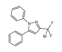 3-(bromodifluoromethyl)-1,5-diphenyl-1H-pyrazole Structure