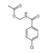N-(acetoxymethyl)-4-chlorobenzamide结构式
