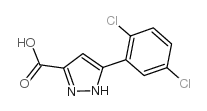 5-(2,5-二氯苯基)-1H-吡唑-3-羧酸结构式