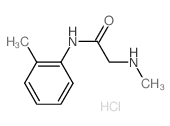 2-(methylamino)-N-(2-methylphenyl)acetamide,hydrochloride Structure