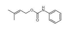 3-methylbut-2-enyl N-phenylcarbamate Structure