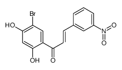 (E)-1-(5-bromo-2,4-dihydroxyphenyl)-3-(3-nitrophenyl)prop-2-en-1-one结构式
