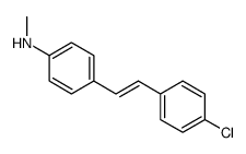 4-[2-(4-chlorophenyl)ethenyl]-N-methylaniline结构式