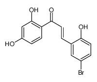 (E)-3-(5-bromo-2-hydroxyphenyl)-1-(2,4-dihydroxyphenyl)prop-2-en-1-one Structure