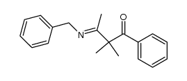 3-benzylimino-2,2-dimethyl-1-phenyl-1-phenylbutan-1-one Structure
