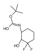((1r,2s)-3,3-二氟-2-羟基环己基)氨基甲酸叔丁酯结构式