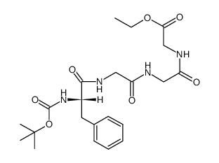 Boc-L-Phe-(Gly)3-OEt Structure