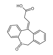 (3E)-3-(5-oxo-6H-benzo[c][1]benzothiepin-11-ylidene)propanoic acid Structure