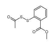 2-acetyldisulfanyl-benzoic acid methyl ester Structure