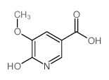 6-羟基-5-甲氧基烟酸盐酸盐结构式