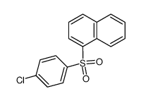 α-naphthyl p-chlorophenyl sulphone Structure