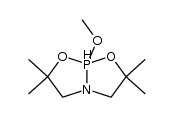 3,3,7,7-tetramethyl-1 methoxy-2,8 dioxa-5 aza-1 phosphaV[3,3,0]bicyclooctane结构式