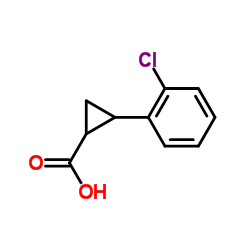 2-(2-Chlorophenyl)cyclopropanecarboxylic acid Structure