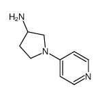 1-(PYRIDIN-4-YL)PYRROLIDIN-3-AMINE Structure