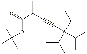 tert-butyl 2-methyl-4-(triisopropylsilyl)but-3-ynoate Structure
