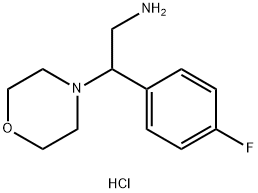 2-(4-fluoro-phenyl)-2-morpholin-4-yl-ethylaminehydrochloride结构式