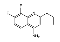 4-Amino-7,8-difluoro-2-propylquinoline结构式