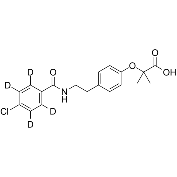 Bezafibrate-d4结构式