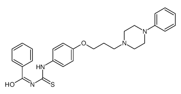 N-[[4-[3-(4-phenylpiperazin-1-yl)propoxy]phenyl]carbamothioyl]benzamide结构式