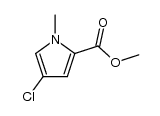 1-methyl-2-methoxycarbonyl-4-chloropyrrole结构式