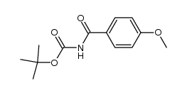 tert-butyl (4-methoxybenzoyl)carbamate结构式