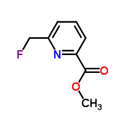 6-(氟甲基)吡啶甲酸甲酯结构式