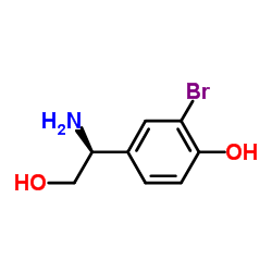 4-[(1S)-1-Amino-2-hydroxyethyl]-2-bromophenol Structure