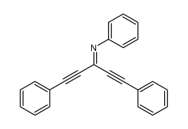 N-(1,5-diphenylpenta-1,4-diyn-3-ylidene)aniline Structure
